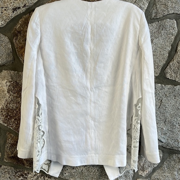 Alice + Olivia Jenice Lace Inset Blazer - Picture 8 of 14